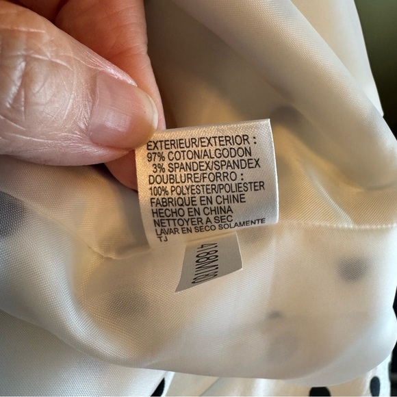 Tahari White and Black Polka Dot Blazer - Picture 7 of 7